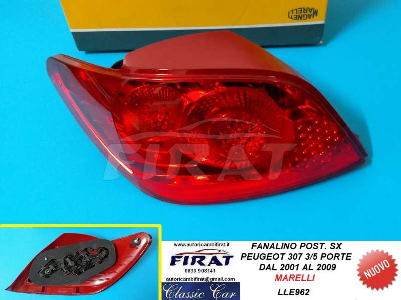 FANALINO PEUGEOT 307 01 - 09 POST.SX (LLE962)